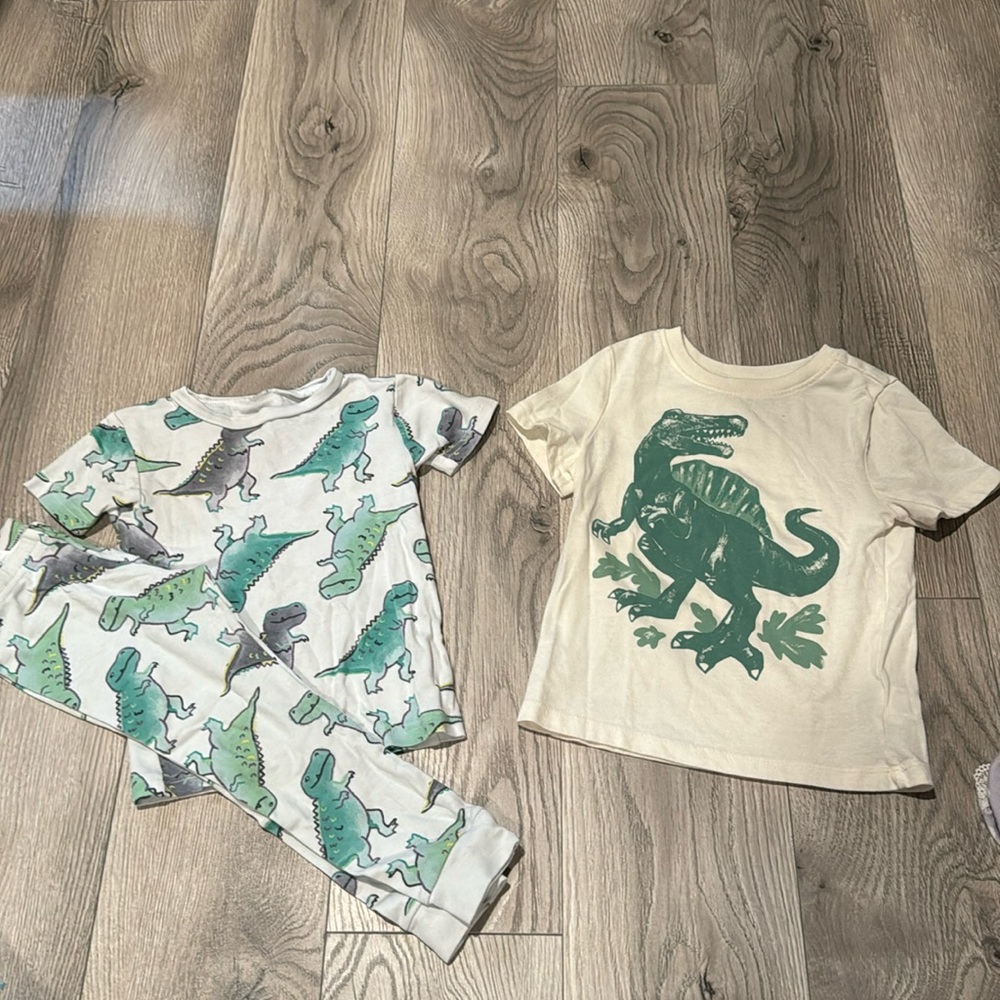 Dinosaur 3T toddler T Shirt and Pajama Set